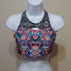 Art Class Colorful Geometric Kids Bikini